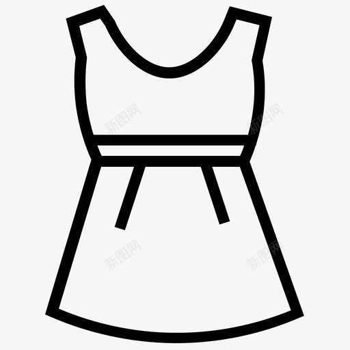 礼服衣服时装图标svg_新图网 https://ixintu.com 女装 时装 礼服 衣服