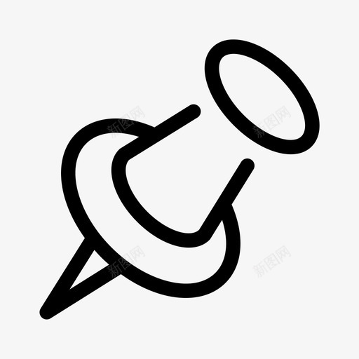 别针附件钉板图标svg_新图网 https://ixintu.com 别针 帖子 教育 钉板 附件