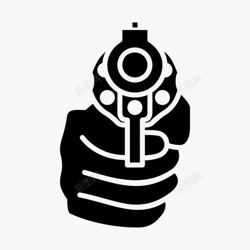 枪手枪射击图标svg_新图网 https://ixintu.com 射击 战争 手枪 枪 武器