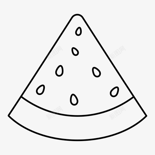 西瓜浆果食物图标svg_新图网 https://ixintu.com 浆果 西瓜 食物