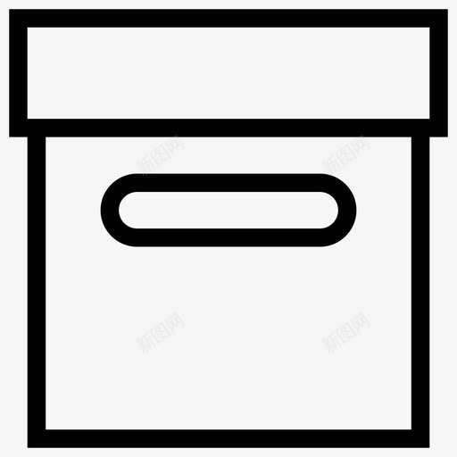 实现存档文件箱图标svg_新图网 https://ixintu.com 办公室 基本web图标1 存档 实现 文件箱 文档 纸张