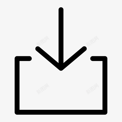 输入收件箱图标svg_新图网 https://ixintu.com 下载 收件箱 界面 输入