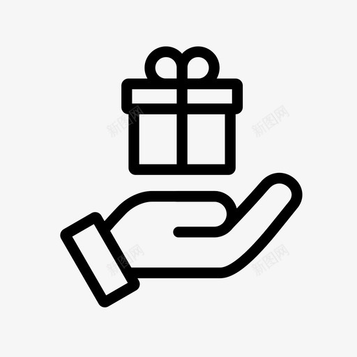 礼物生日赠品图标svg_新图网 https://ixintu.com 包裹 接收 生日 礼物 赠品 随手可得