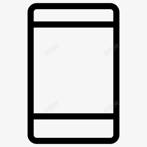 手机智能手机高品质线路图标svg_新图网 https://ixintu.com 手机 智能手机 高品质线路图标