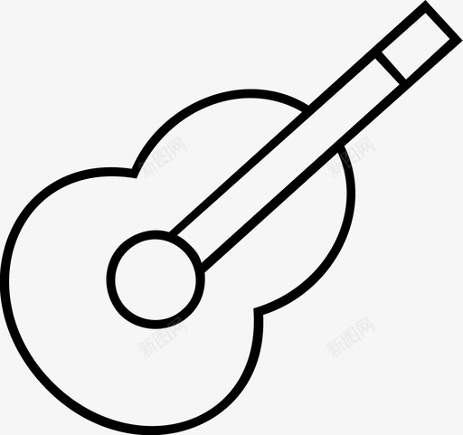 吉他八音乐剧图标svg_新图网 https://ixintu.com 八 吉他 声音 音乐剧 音符