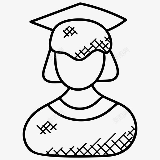 毕业生学位持有者研究生图标svg_新图网 https://ixintu.com 学位持有者 学生 学者 教育涂鸦图标 毕业生 研究生