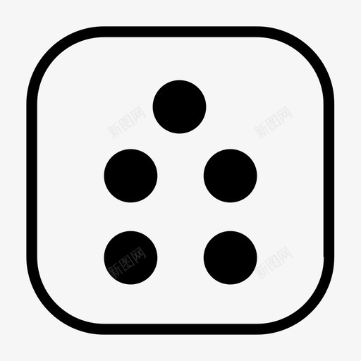 骰子方块分数图标svg_新图网 https://ixintu.com 分数 形状 数学 方块 正方形 骰子