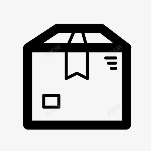 包裹盒子封闭盒子图标svg_新图网 https://ixintu.com 包裹 封闭盒子 盒子 网店 递送 邮资