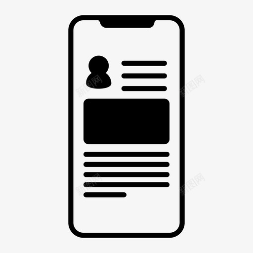 移动配置文件接口帐户应用程序图标svg_新图网 https://ixintu.com 帐户 应用程序 移动用户体验 移动配置文件接口