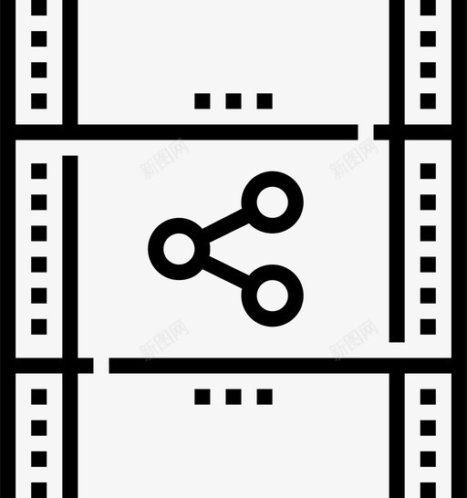 电影发行电影分享图标svg_新图网 https://ixintu.com 分享 电影 电影发行 视频制作未来线