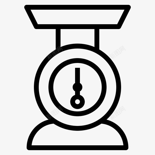 厨房烘焙秤图标svg_新图网 https://ixintu.com 厨房 烘焙 秤