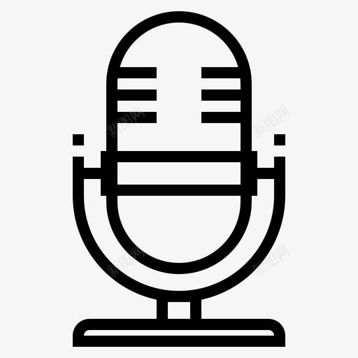 麦克风录音扬声器图标svg_新图网 https://ixintu.com 录音 手机和设备 扬声器 语音 麦克风