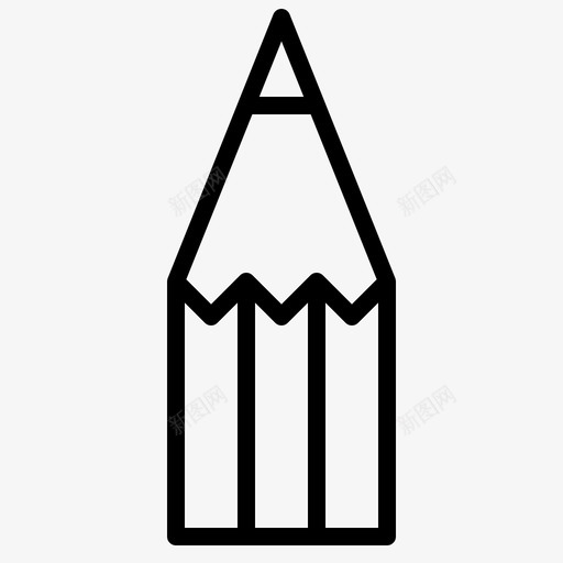 铅笔色彩绘画图标svg_新图网 https://ixintu.com 平面设计 绘画 色彩 铅笔