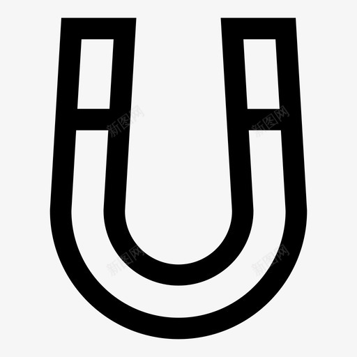 磁铁铁u形图标svg_新图网 https://ixintu.com u形 混合 磁铁 铁