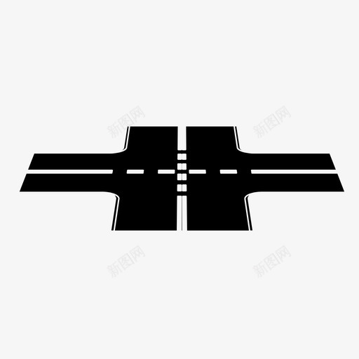 十字路口决断道路图标svg_新图网 https://ixintu.com 决断 十字路口 街道 路线 转弯 道路