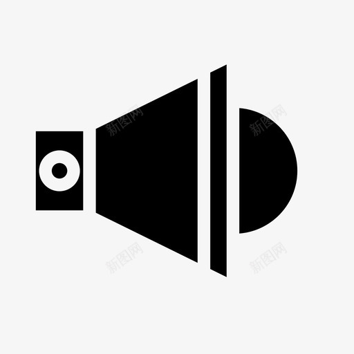 扬声器音频电子图标svg_新图网 https://ixintu.com 声音 扩音器 扬声器 电子 音量 音频 项目管理图标实心
