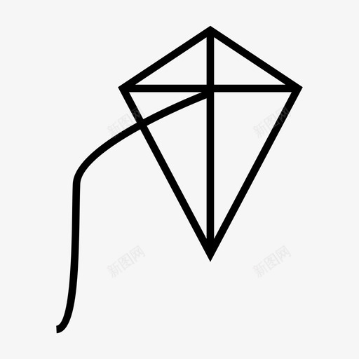风筝假日假期图标svg_新图网 https://ixintu.com 假日 假期 风筝