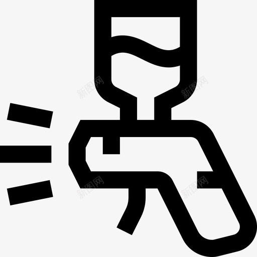 车身工程喷枪喷漆图标svg_新图网 https://ixintu.com 喷枪 喷漆 简单商品服务 车身工程