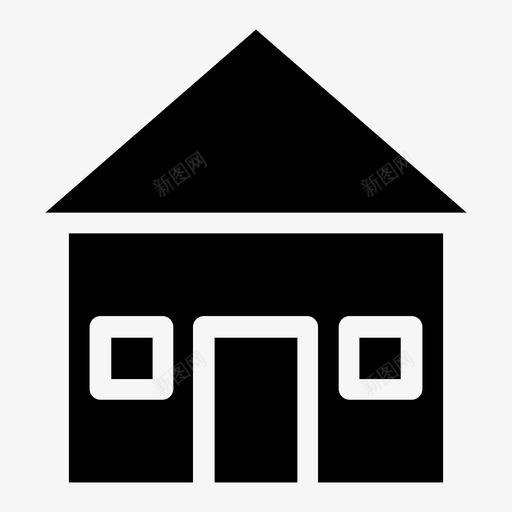 小屋电器物品图标svg_新图网 https://ixintu.com 室内 家 家庭 小屋 房地产铭文 物品 电器