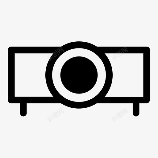 投影仪显示器图像图标svg_新图网 https://ixintu.com 光学设备 图像 投影仪 数字标牌 显示器 激光 视频
