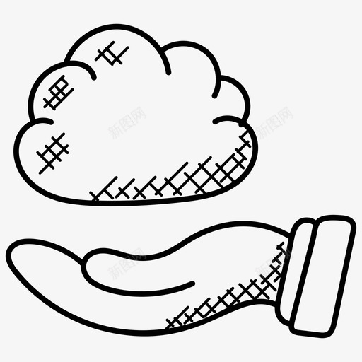 云计算服务云计算云数据存储图标svg_新图网 https://ixintu.com 云托管 云数据存储 云计算 云计算服务 媒体涂鸦图标