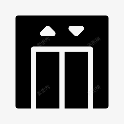 电梯大楼楼层图标svg_新图网 https://ixintu.com 大楼 楼层 电梯 酒店 酒店实心