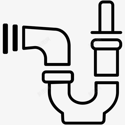 管钳铅锤工具图标svg_新图网 https://ixintu.com 工具 管钳 铅锤