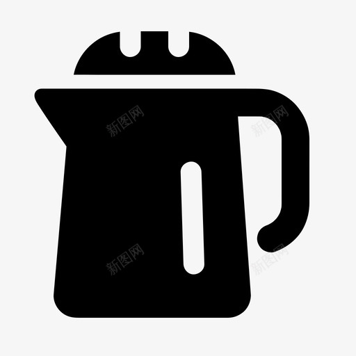电水壶电器家用图标svg_新图网 https://ixintu.com 厨房 家用 电器 电子产品 电水壶