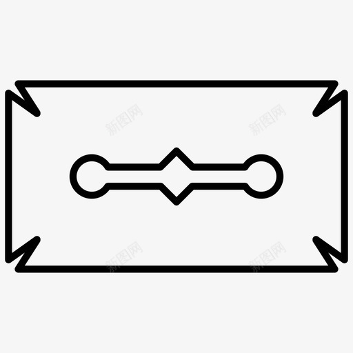 刀片剃须刀美容工具图标svg_新图网 https://ixintu.com 刀片 剃须刀 美容工具