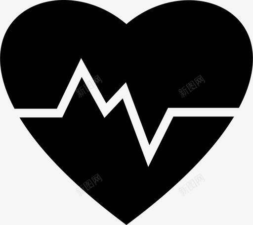心幸福健康图标svg_新图网 https://ixintu.com 健康 幸福 心 心跳 情人节 爱情