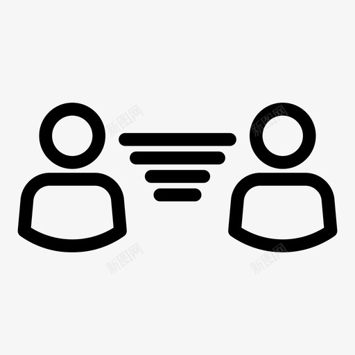 沟通消费者员工图标svg_新图网 https://ixintu.com 人员 员工 沟通 消费者 目标