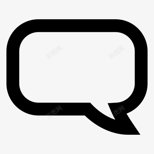聊天谈话演讲泡泡图标svg_新图网 https://ixintu.com 演讲泡泡 粗线条 聊天 谈话