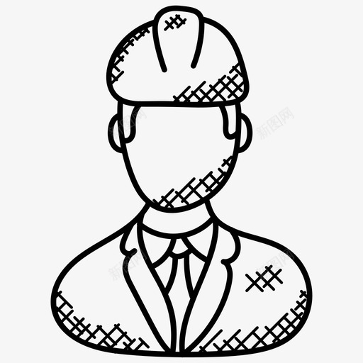 建筑师建筑工人工程师图标svg_新图网 https://ixintu.com 劳工 工程师 建筑工人 建筑师 职业涂鸦图标