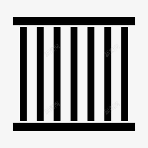 监狱笼子禁闭图标svg_新图网 https://ixintu.com 刑法 监狱 禁闭 笼子 罪犯 警察局