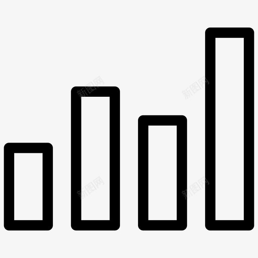 直方图条形图图表图标svg_新图网 https://ixintu.com 业务管理 图表 条形图 直方图