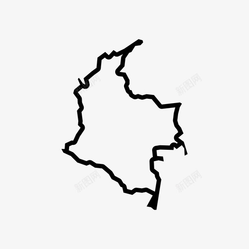 哥伦比亚地图拉丁美洲南美洲图标svg_新图网 https://ixintu.com 南美洲 哥伦比亚地图 拉丁美洲