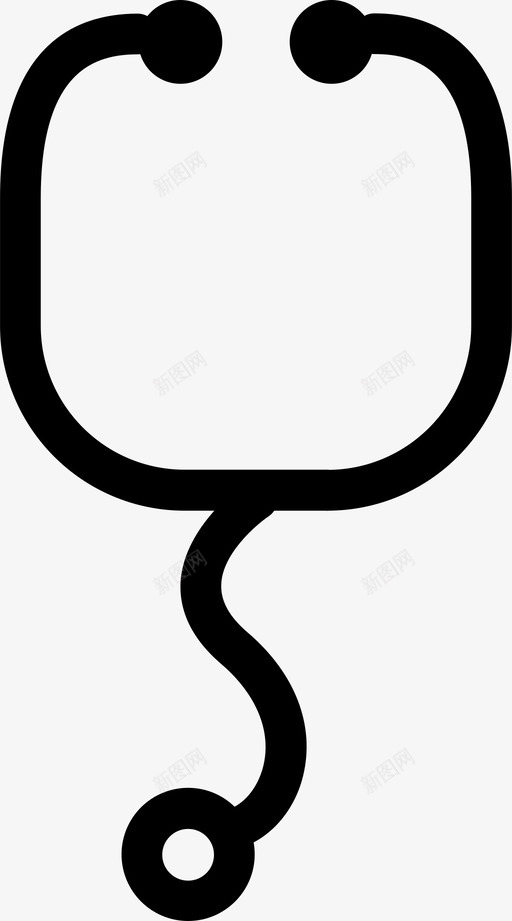 听诊器心脏病心率图标svg_新图网 https://ixintu.com 医院0 听诊器 心率 心脏病 心跳