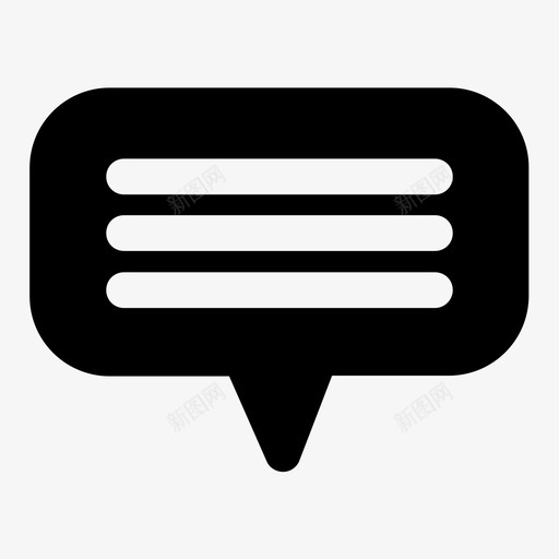 标注框聊天注释图标svg_新图网 https://ixintu.com 信息 标注框 注释 聊天 语音 通信