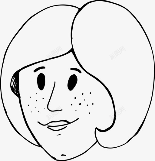 女孩性格脸图标svg_新图网 https://ixintu.com 人 嘴唇 女人 女孩 性格 眼睛 脸