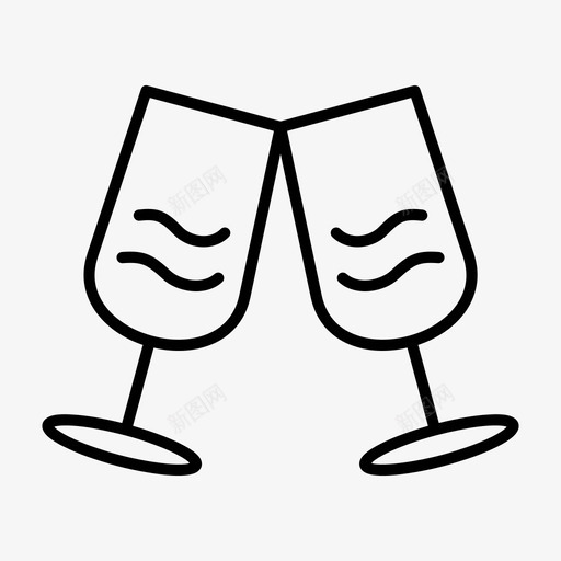 酒具酒精饮料庆典图标svg_新图网 https://ixintu.com 庆典 派对 酒具 酒杯 酒精饮料