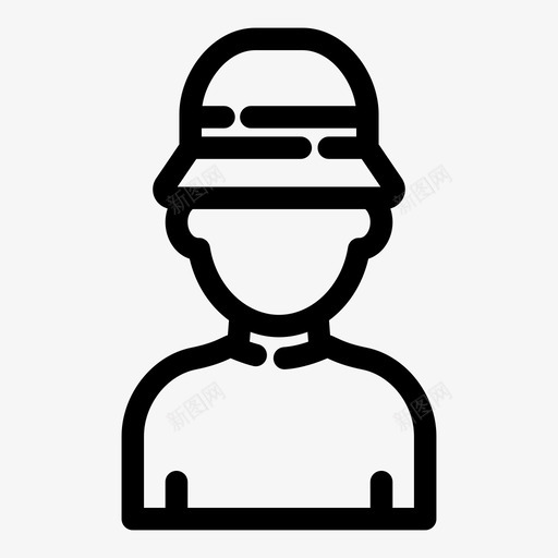 旅游人巴拿马图标svg_新图网 https://ixintu.com 人 巴拿马 旅游 用户头像 露营物品