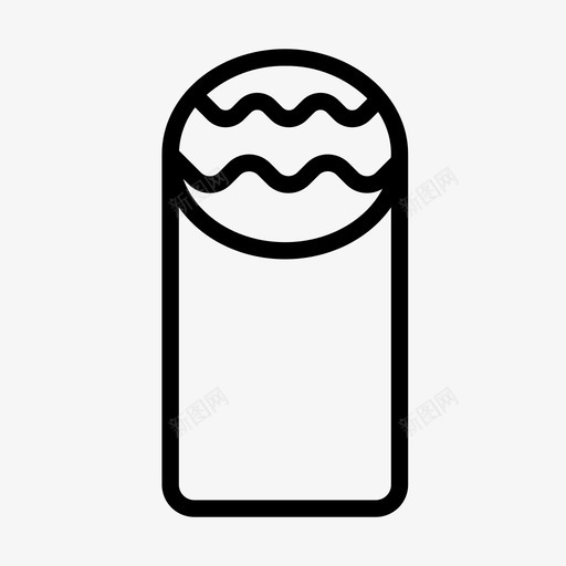 卷饼快餐肉图标svg_新图网 https://ixintu.com 卷饼 墨西哥 快餐 肉 食物