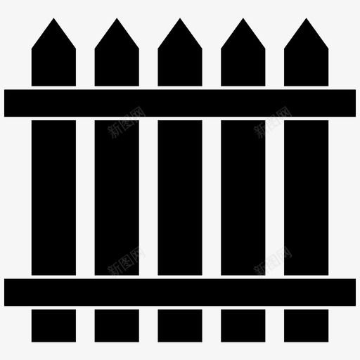 围栏栅栏花园图标svg_新图网 https://ixintu.com 围栏 室外 庭院 栅栏 结构 花园
