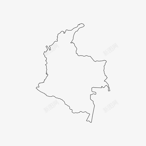 哥伦比亚地图拉丁美洲南美洲图标svg_新图网 https://ixintu.com 南美洲 哥伦比亚地图 拉丁美洲