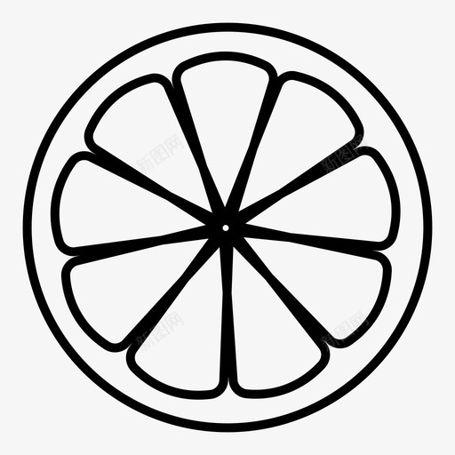 橘子水果柠檬图标svg_新图网 https://ixintu.com 柠檬 橘子 水果 酸橙