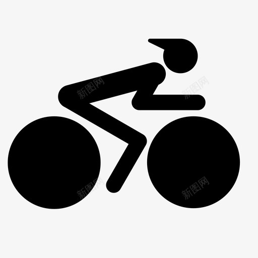 骑自行车速度图标svg_新图网 https://ixintu.com 速度 骑自行车