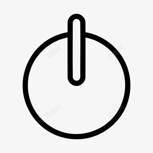 按钮关闭电源图标svg_新图网 https://ixintu.com 关机 关闭 按钮 电源 随机用户界面线