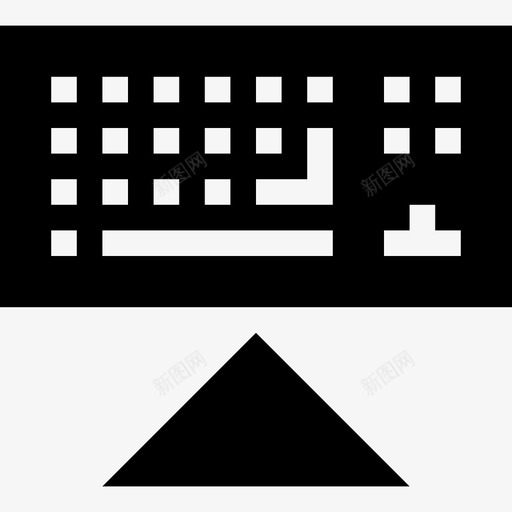 显示键盘键入小黑图标svg_新图网 https://ixintu.com 小黑 显示键盘 键入
