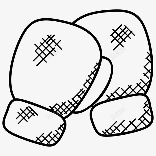 缓冲手套拳击手套体育涂鸦图标svg_新图网 https://ixintu.com 体育涂鸦图标 拳击手套 缓冲手套