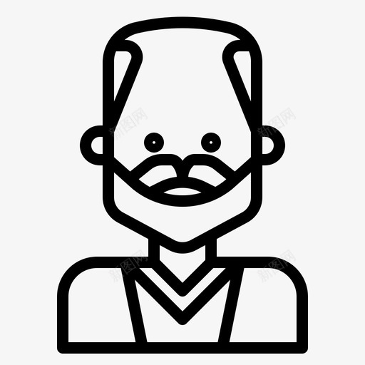老人化身叔叔图标svg_新图网 https://ixintu.com 化身 叔叔 用户 老人